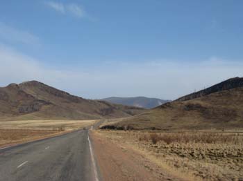 Автодорога Чадан - граница с Монголией